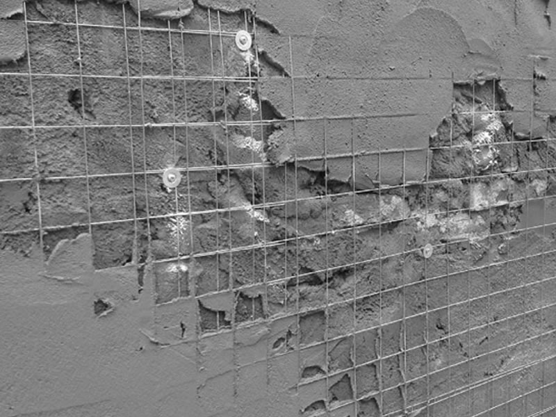 intonaci posati, foto in bianco e nero
