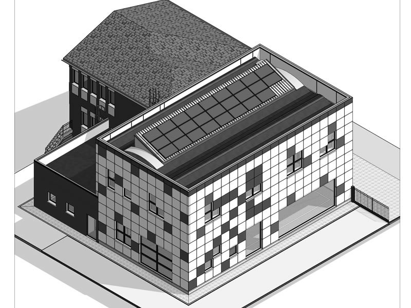 foto in bianco e nero esempio di progettazione BIM