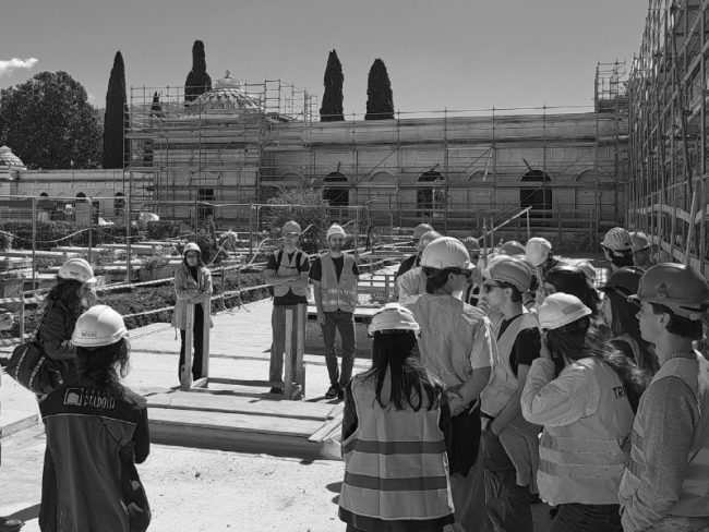 Università di Brescia in visita al cantiere del Cimitero Vantiniano