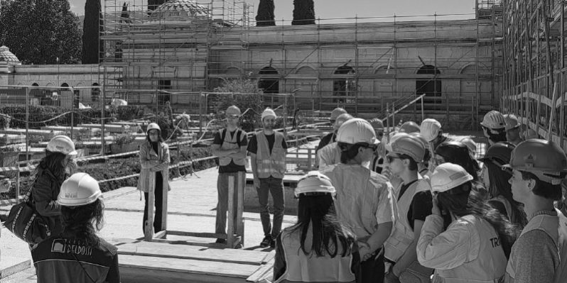 Università di Brescia in visita al cantiere del Cimitero Vantiniano