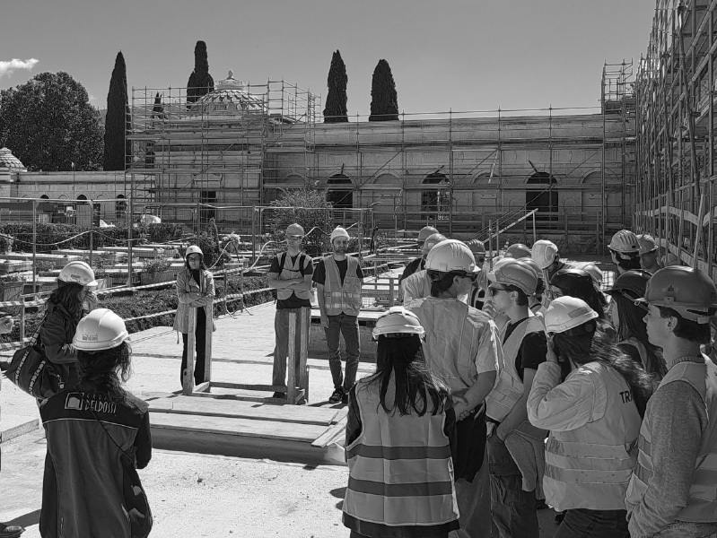 Università di Brescia in visita al cantiere del Cimitero Vantiniano