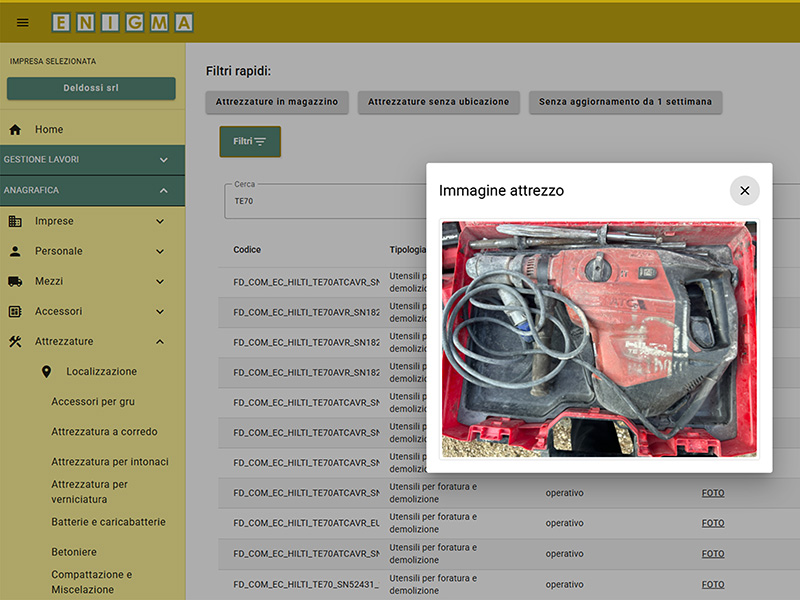 Enigma e Hilti On Track